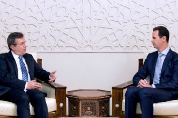 President Assad Receiving Greek Delegation