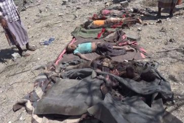 Yemen children martyred by a Saudi airstrike