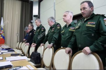 Russian Senior Officers (Viktor Poznikhir appears first on the right side)