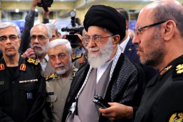 Imam Khamenei tours an exhibition of the achievements of Iran's defense industries on Wednesday, August 31, 201