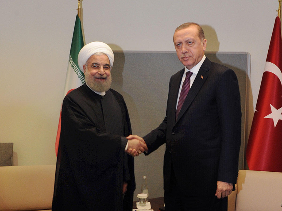 Iranian President Hasan Rouhani during his meeting with his Turkish counterpart Recep Tayyip Erdogan (Archive)