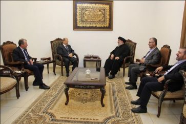 Sayyed Narallah receiving President Aoun