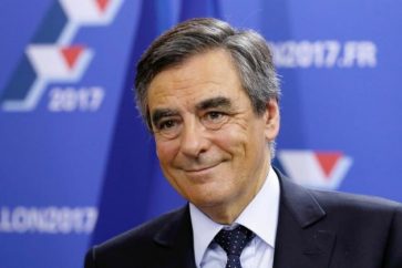 French presidential hopeful from The Republicans party Francois Fillon
