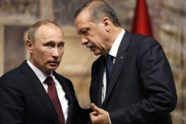 Russian President Vladimir Putin and his Turkish counterpart, Recep Tayyip Erdogan