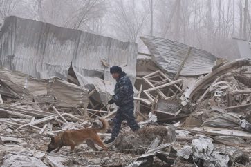 crashed Turkish cargo jet in Kyrgyzstan