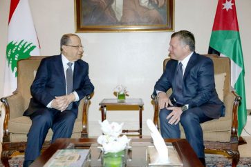 Lebanon President, General Michel Aoun, meeting Jordan's King Abdullah II in Amman