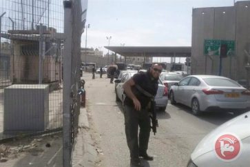 Israeli occupation policeman in West Bnak