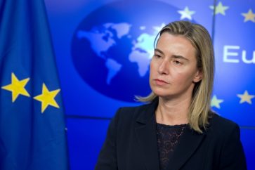 The representative of the European Union for foreign Affairs and security policy Federica Mogherini