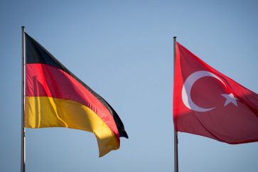 Germany Turkey flags