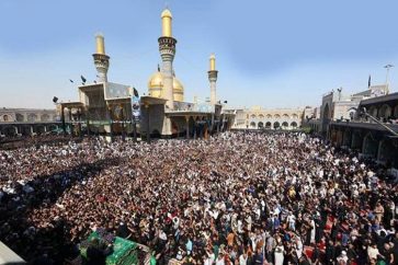 Crowds throng shrine of Imam Moussa al-Kadhem a.s. in Kadhimiyah