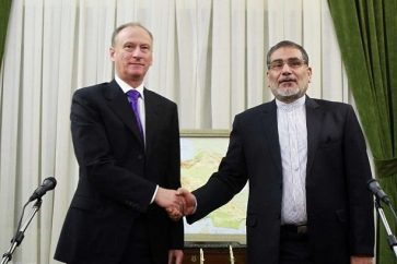 Russia’s Security Council Nikolai Patrushev and Iranian counterpart Ali Shamkhani