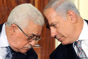 Palestinian Authority Chief Mahmoud Abbas and Israeli Prime Minister Benjamin Netanyahu