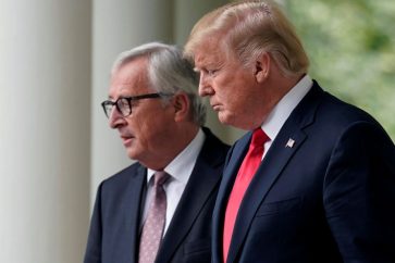 US President Donald Trump and European Commission chief Jean-Claude Juncker