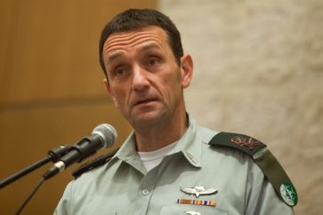 The head of the Southern Command in the occupied territories, Maj.-Gen. Hertzi Halevy