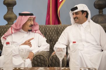 King Salman Qatar Emir