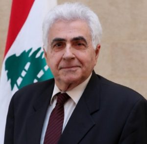 Le ministre libanais des Affaire étrangères, Nassif Hitti