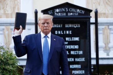 Trump White House George Floyd Bible