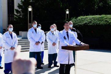 WH doctors briefing on Trump health