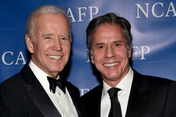 NEW YORK, NY - OCTOBER 30:  47th Vice President of the United States Joe Biden and Former Deputy Secretary of State Antony Blinken attend the National Committee On American Foreign Policy 2017 Gala Awards Dinner on October 30, 2017 in New York City.  (Photo by Mike Coppola/Getty Images for National Committee on American Foreign Policy )