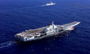 Le bâtiment le plus récent de la flotte chinoise, le Shandong, a traversé le détroit de Taïwan