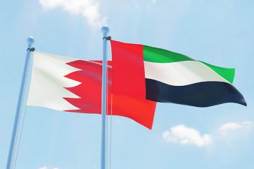 UAE Bahrain flags