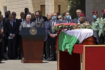 Mahmoud Abbas Shireen Abu Akleh funeral