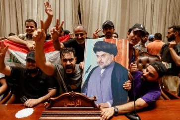 Sayyed Muqtada Al-Sadr supporters Iraq Parliament