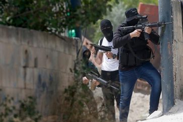 Palestinian fighters in Jenin (Photo from archive)