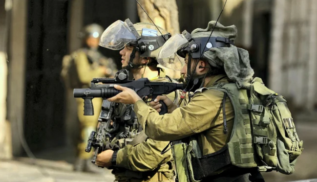 Israeli occupation forces in the West Bank