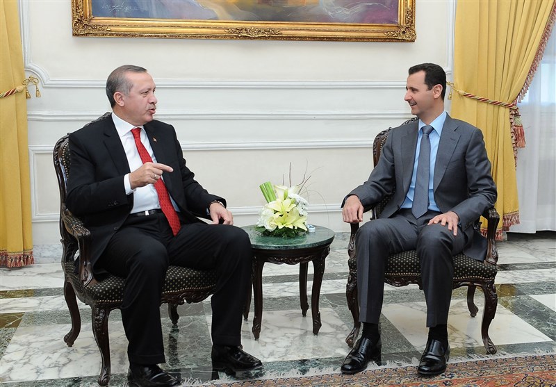 Syrian President Bashar Assad and Turkish Counterpart Recep Tayyip Erdogan (Archive)