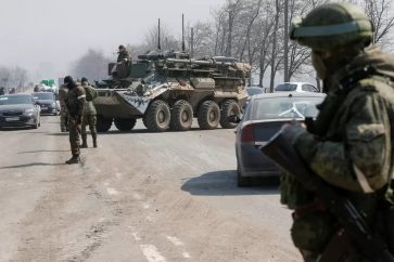 Russian troops during military operation in Ukraine