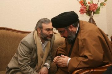 Hezbollah Secretary General Sayyed Hasan Nasrallah and top military commander Hajj Imad Mughniyeh