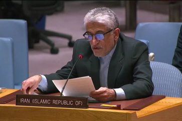 Iran UN envoy Amir Saeed Iravani