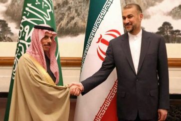 Saudi Iran FMs Beijing meeting
