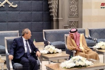 Saudi FM Faisal bin Farhan hosting Syrian counterpart Faisal Mikdad