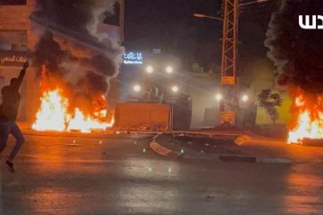 Clashes in Nablus between Palestinian youths and Zionist occupation forces