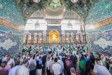 Imam Hussain (A.S) Holy Shrine Buzzed with Devoted Muslims