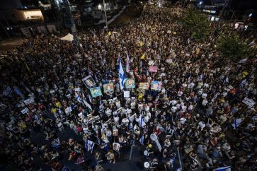 Mass Protests in `Tel Aviv`