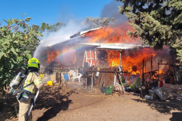 Fire Israeli settlement