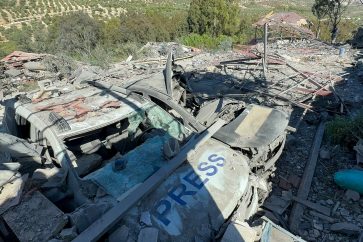 Israeli strike on journalists in Hasbaya