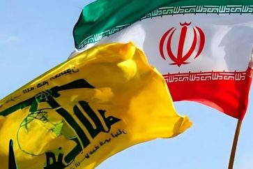 Hezbollah Iran flags